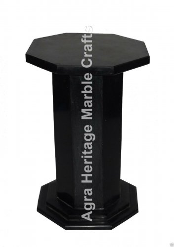 24"x15" Handmade Black Marble Stand/Base Decor E559A