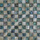 24" Yellow and Green Mother of Pearl Mosaic Inlay Marble Coffee Table Top E262