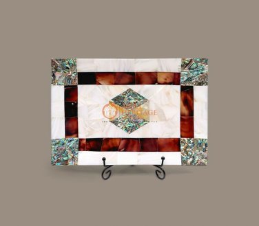 White Marble Trays Handmade Pietra Dura Inlay Serving Tray Home Decorative Gifts