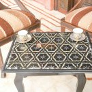 Coffee Table Furniture Pietra Dura Patio Tables Black Marble Inlay Antique Decor