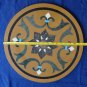 18" Marble Coffee Table Top Handmade Mosaic Inlay Marquetry Art Patio Decorative