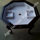 18"x15" Elegant Marble Handmade Black Stand/Base Decor E582