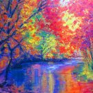 Oil Painting —River—Fine Art Oil Painting-Size: 20" x  24" (50 cm x 60 cm)