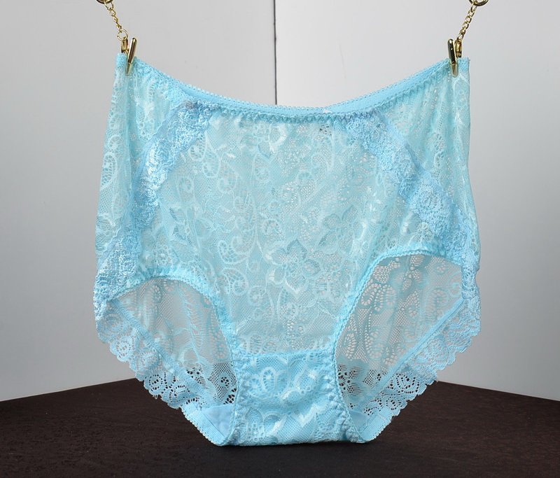 5pcs mixed colors sexy women's ladies mesh gauze high waist Lace briefs underpants panties #291