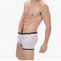 White 3pcs Men's sexy undewear mesh gauze transparent boxer briefs underpants #BD117