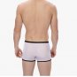 White 3pcs Men's sexy undewear mesh gauze transparent boxer briefs underpants #BD117