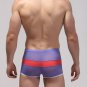 Purple 3pcs Men's sexy underwear ice silky boxer briefs underpants #B010