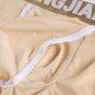 Beige 3pcs Men's sexy underwear ice silky pouch boxer briefs #5008PJ