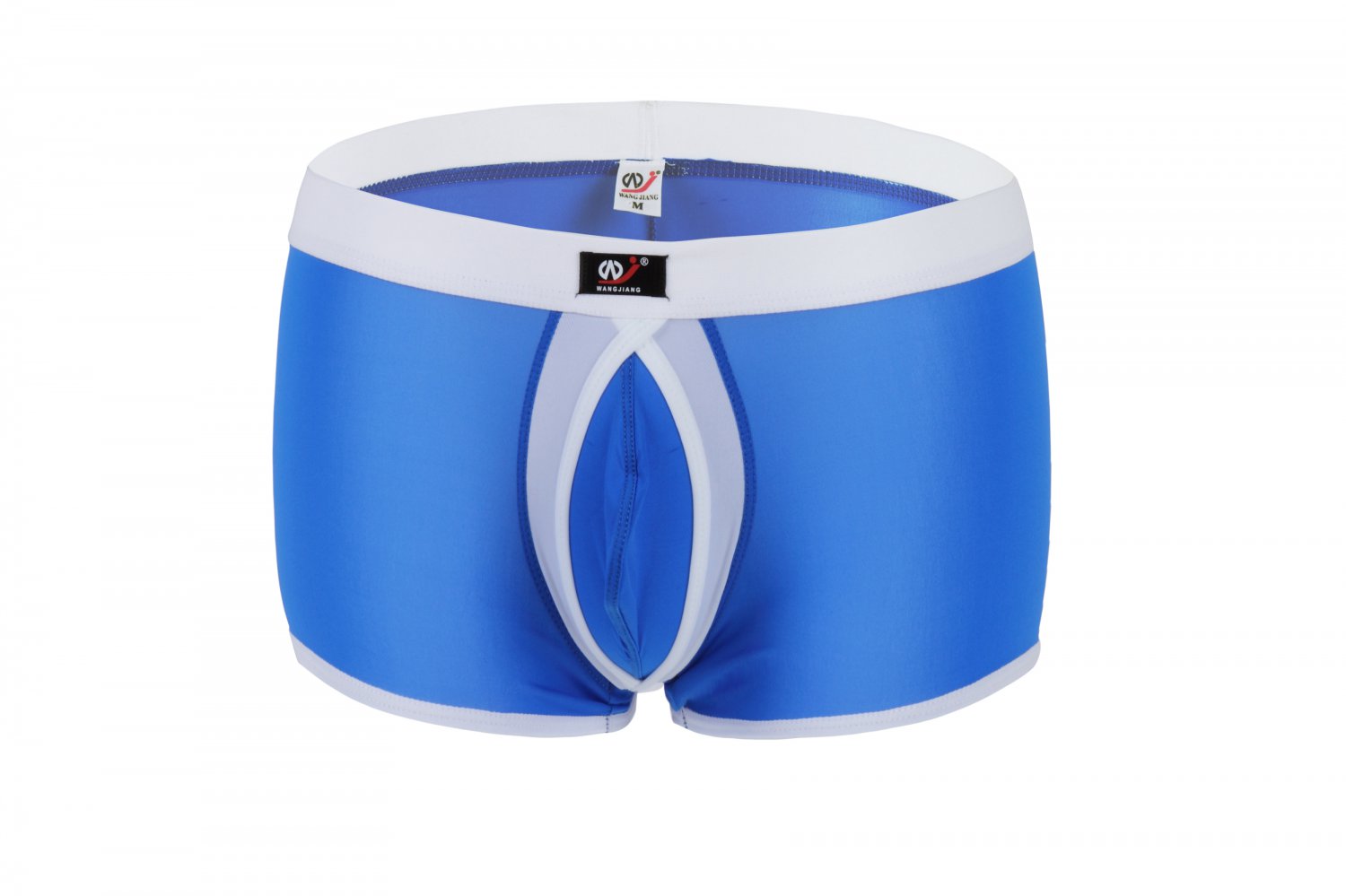 #1002PJ Blue Wangjiang Brand Men's sexy underwear Ice Silky U bag Boxer briefs Underpants