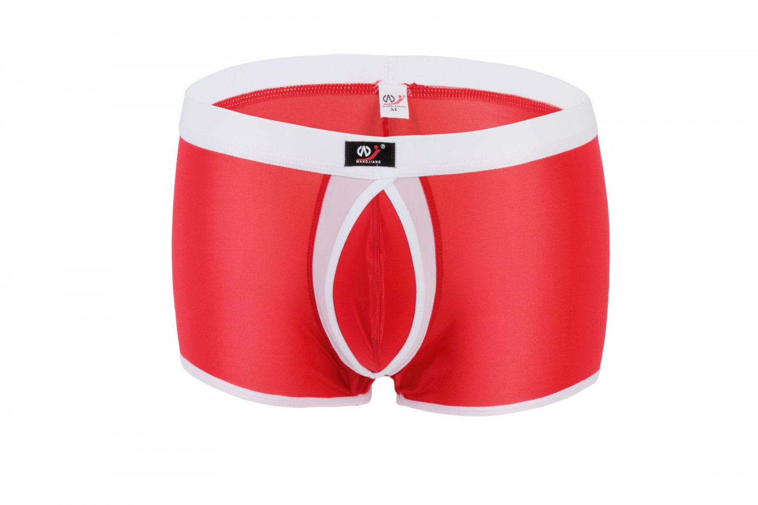 #1002PJ Red Wangjiang Brand Men's sexy underwear Ice Silky U bag Boxer briefs Underpants