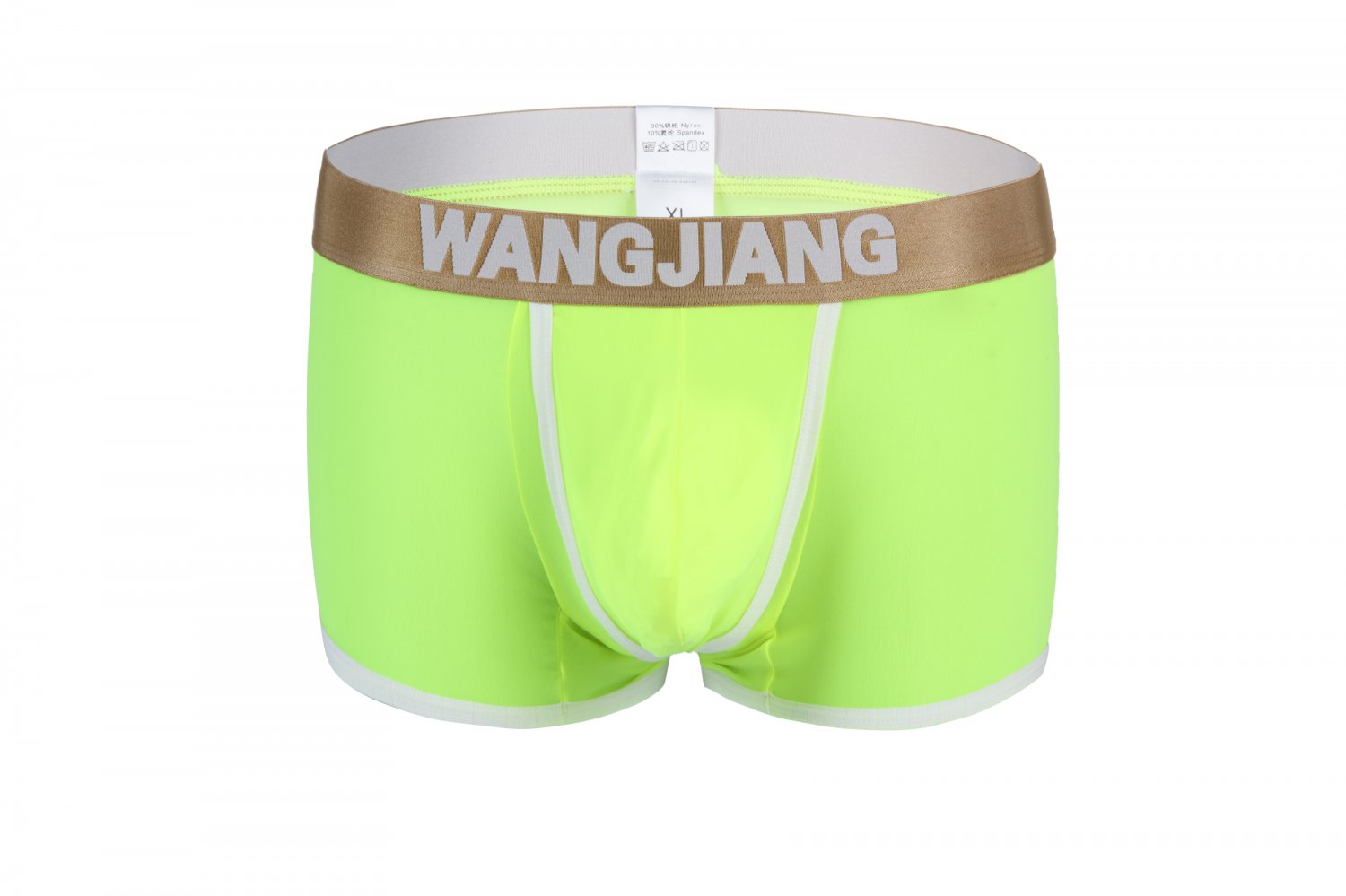 Green 3pcs Men's sexy underwear ice silky pouch boxer briefs #5008PJ