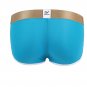 Blue 3pcs Men's sexy underwear ice silky pouch boxer briefs #5008PJ