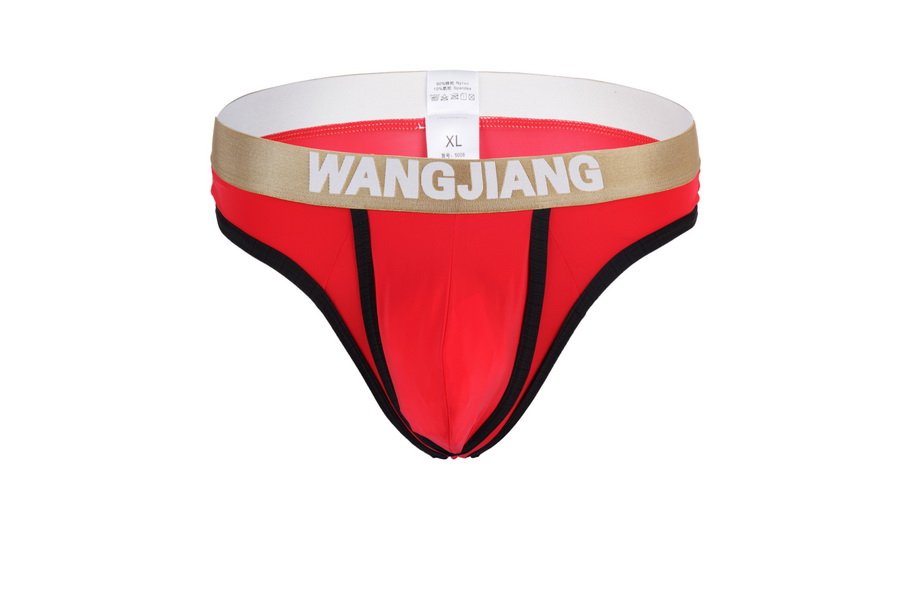 #5008DK Red Men's sexy underwear Wangjiang ice silky pouch underpants thongs g-string t-strings