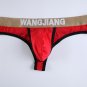 3PK Wangjing Men's sexy underwear ice silky thong g-string underpants Red #5008DK