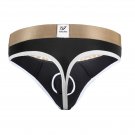 Wangjing 3PK Men's sexy underwear ice silky thong g-string Black #5008DK