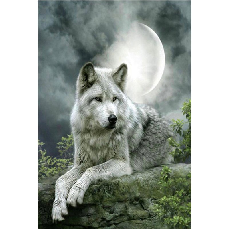 #GT582 Home Decor DIY Rhinestone Diamond painting Wolf 3D cross stitch diamond embroidery