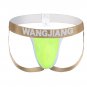 Green Wangjiang Gay Men's sexy underwear pouch double thongs g-string t-strings #5008SD