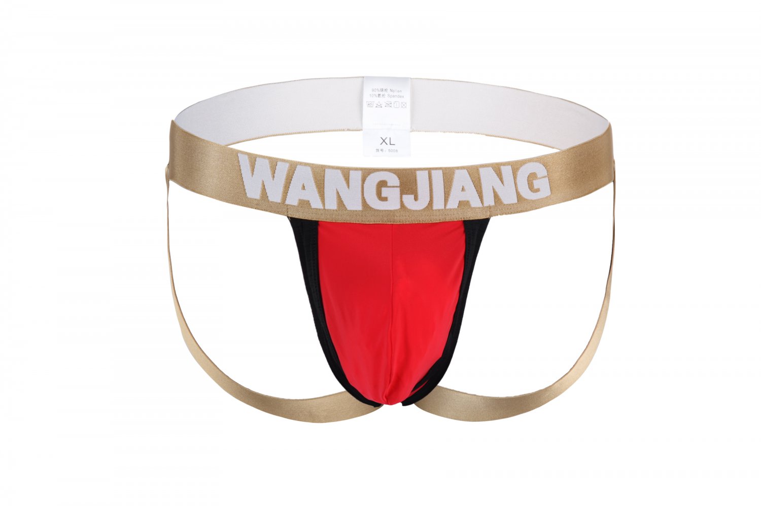 Red 3pcs Wangjiang Gay Men's sexy underwear pouch double thongs g-string t-strings #5008SD