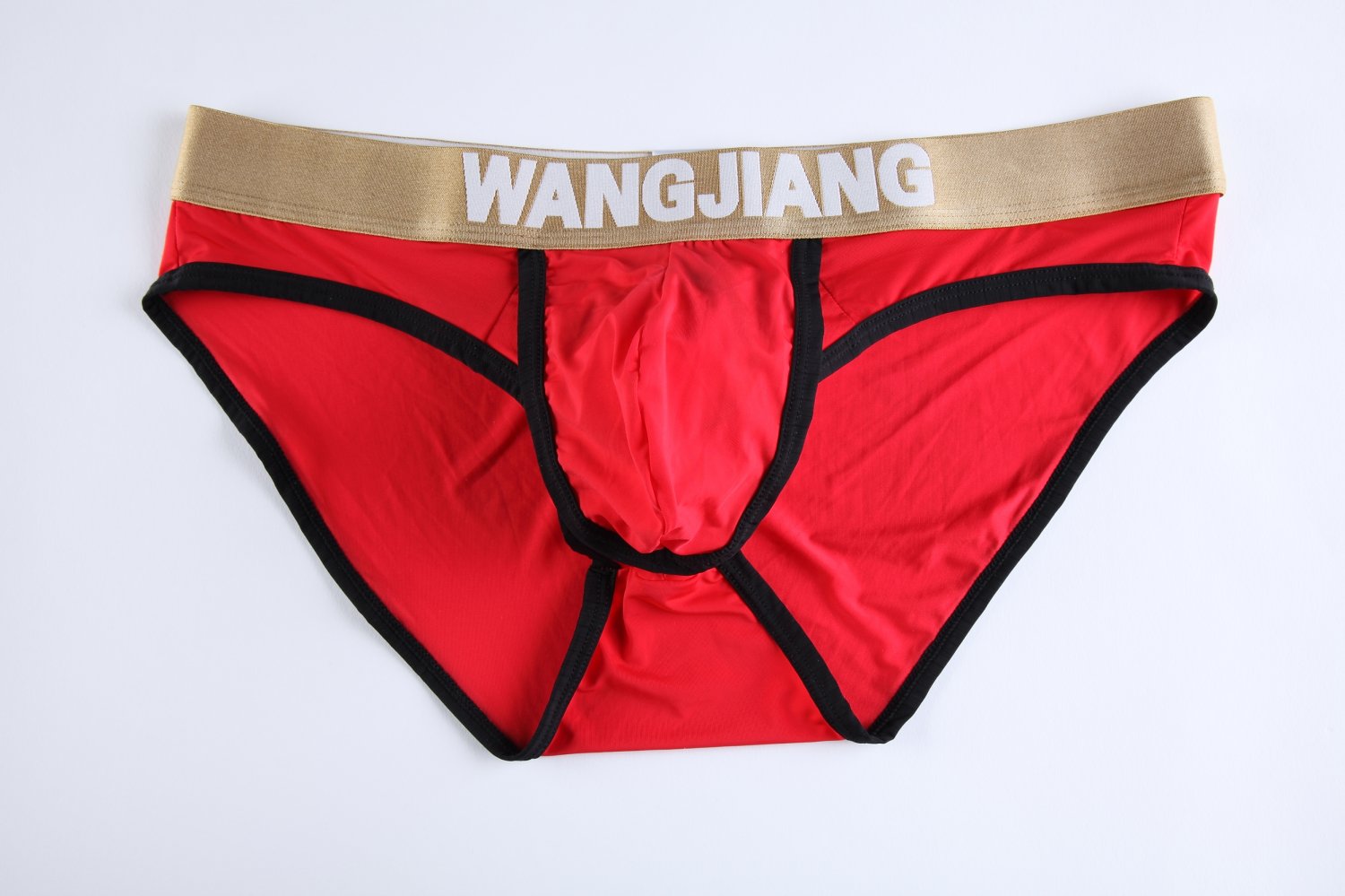 #5008SJ Red Wangjiang brand men's underwear ice silky U bag pouch underpants briefs panties cuecas