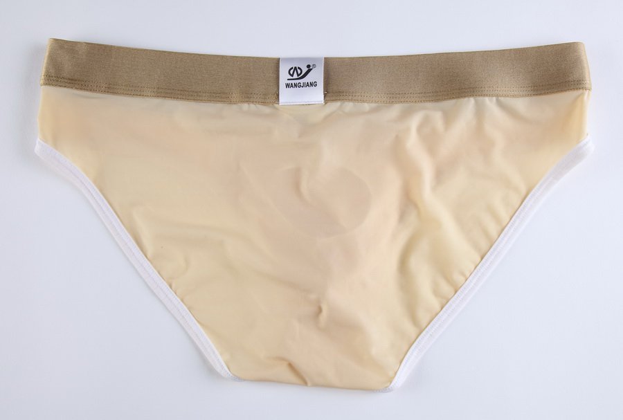 5008SJ Beige Wangjiang brand men's underwear ice silky U bag pouch