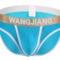 Wangjiang 3PK men's underwear ice silky briefs underpants Blue #5008SJ