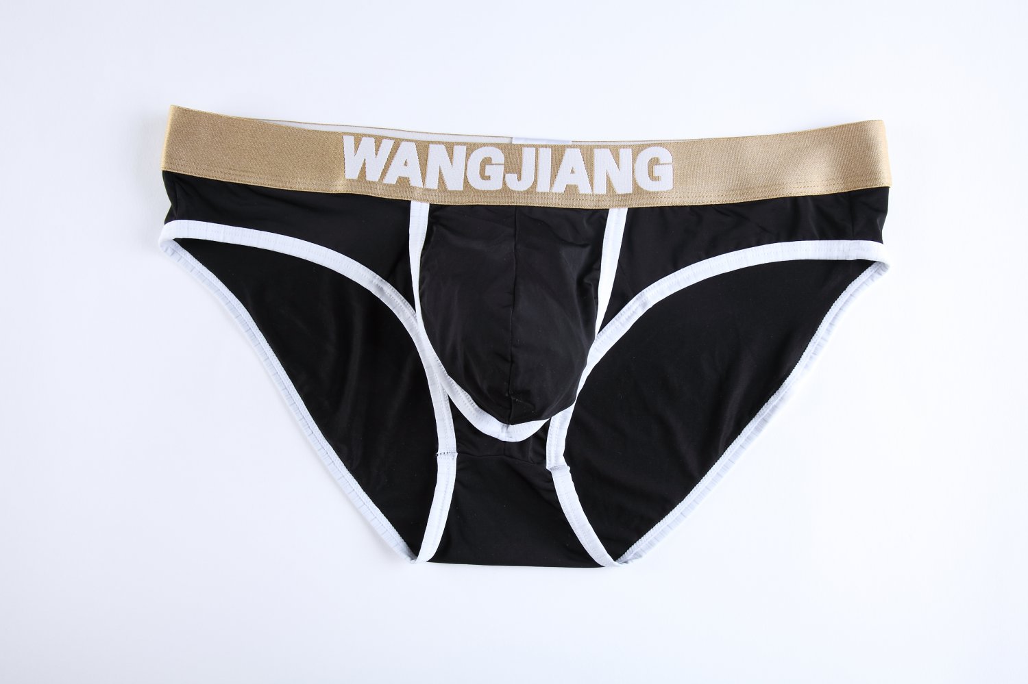 5008sj Black Wangjiang Brand Mens Underwear Ice Silky U Bag Pouch Underpants Briefs Panties Cuecas 8679