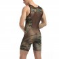 Men's sexy underwear camouflage wrestling singlet mesh stitching bodysuit one-piece siamese #M436