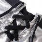 Silver Men's sexy underwear Superbody PU faux leather drawstring boxer briefs #G180101
