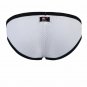 White 3pcs Men's sexy underwear mesh perfortated briefs #1001SJ