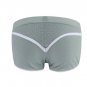 Gray men's sexy underwear mesh holes boxer briefs #4003PJ