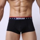 Black 3pcs sexy men's underwear ice silk see-through boxer briefs #012PJ
