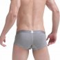 Sexy Men's Cotton underwear Gray Physiological Boxer briefs #1026B