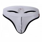 Wangjiang White 3PK Sexy men's underwear mesh holes thong t-string #4003DK