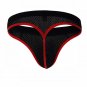 Black 3pcs Sexy men's underwear mesh holes thong t-string #4003DK
