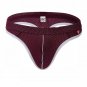Purple 3pcs Sexy men's underwear mesh holes thong t-string #4003DK