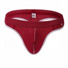 Rose 3pcs Sexy men's underwear mesh holes thong t-string #4003DK