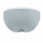 Gray 3pcs men's sexy underwear buckles mesh holes briefs #4003SJ