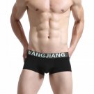 Black 3pcs wangjiang Men's sexy underwear translucent boxer briefs #5004PJ