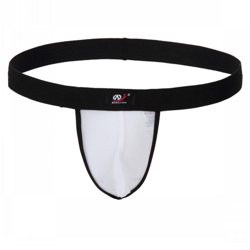3pcs White gay men's sexy mesh guaze underwear seamless thong #2003WD