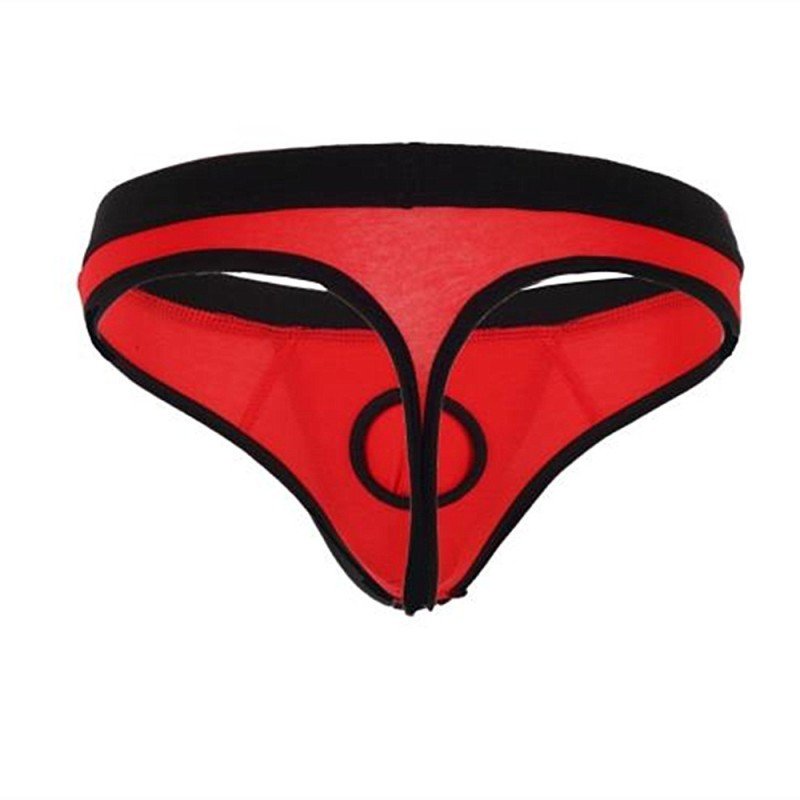 3pcs Red men's sexy underwear pouch thong g-string #2002DK