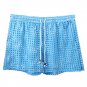 White Sexy men's clothing sheer perforated holes shorts sleep bottoms #110