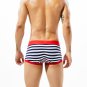 Red Stripes 3pcs Men's sexy underwear cotton blend boxer briefs #80204