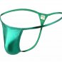Sexy men's fashion underwear underpants 3PK G-strings faux leather metallics thongs t-string #FA5010