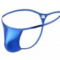 Sexy men's fashion underwear underpants 3PK G-strings faux leather metallics thongs t-string #FA5010