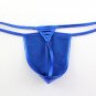 Sexy men's fashion underwear underpants 3PK G-strings faux leather metallics thongs t-string #FA5010