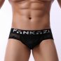 Men's sexy underpants lingerie 2pcs mesh perforated holes briefs underwear panties #F1004
