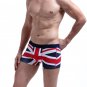 British Style Men's sexy underwear Flag printed cotton blend mid-rise boxer briefs #70204