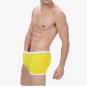 3PK Bandi Das Men's sexy undewear mesh gauze Sheer boxer briefs underpants Yellow #BD117