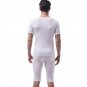 Vanskoos Men's underwear Ice silky sleepwear twinset Pajamas Set loungewear set White #VS007DTZ