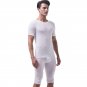 Vanskoos Men's underwear Ice silky sleepwear twinset Pajamas Set loungewear set White #VS007DTZ